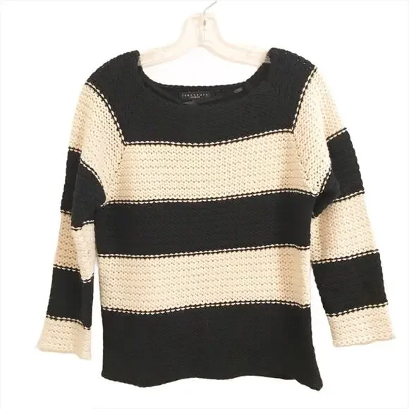 Sanctuary Revolve Striped Knit Wool Blend Sweater - Picture 5 of 8